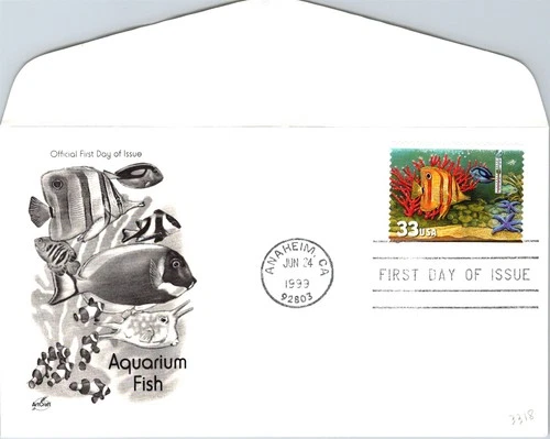 S07-7801, AQUARIUM FISH, ARTCRAFT FIRST DAY COVER