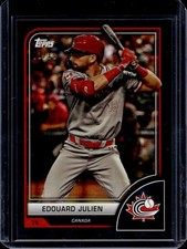2023 Topps World Baseball Classic Edouard Julien Black Difractors RC #/10