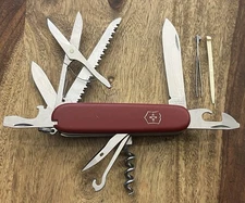 Victorinox Huntsman Nylon Scale Swiss Army Red Very Nice! ~TASKCo