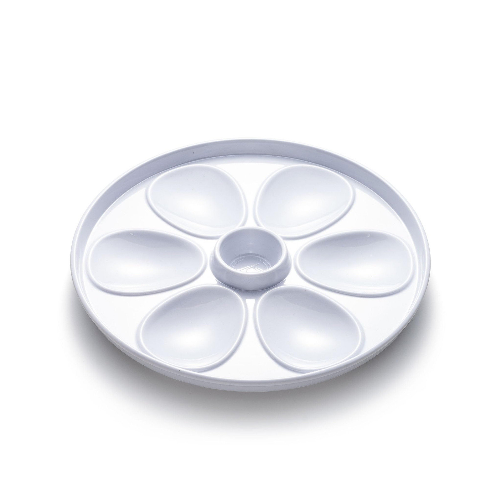 Oyster Tray, 6 Slots and Condiment Cup