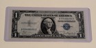 US One Dollar, 1935 A, $1 Silver Certificate, Unc, Misaligned Cut — photo 1
