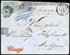 1861, Altdeutschland Baden, 10 b, Briefst. - 3694362