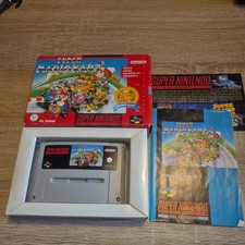 Super Mario Kart SNES Boxed Complete Rare Red Box Edition Super Nintendo