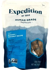 Expedition by Wag Human Grade Organic Biscuits Dog Treats, Non-GMO - EX 01/26