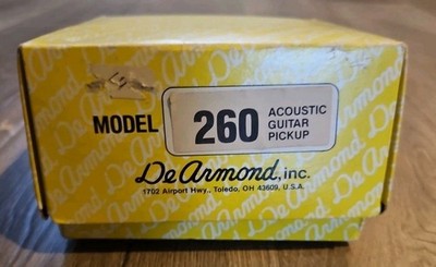 DeArmond 260 Humbucker Pickup, Acoustic Guitar Soundhole Pickup, Rare, 1980s