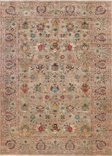 8' x 11' Soltani Ziglar Rug Fine Ghazni Wool NEUTRAL SAGE PK254