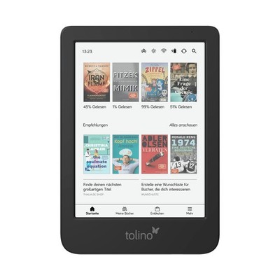 tolino shine color 6 Zoll eReader mit Farbdisplay, Wasserschutz, smartLight u...