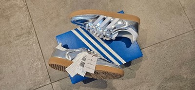 Adidas Samba OG Silver Metallic Cloud White - EU 44 2/3 - US 11.5W - UK 10 - Neu