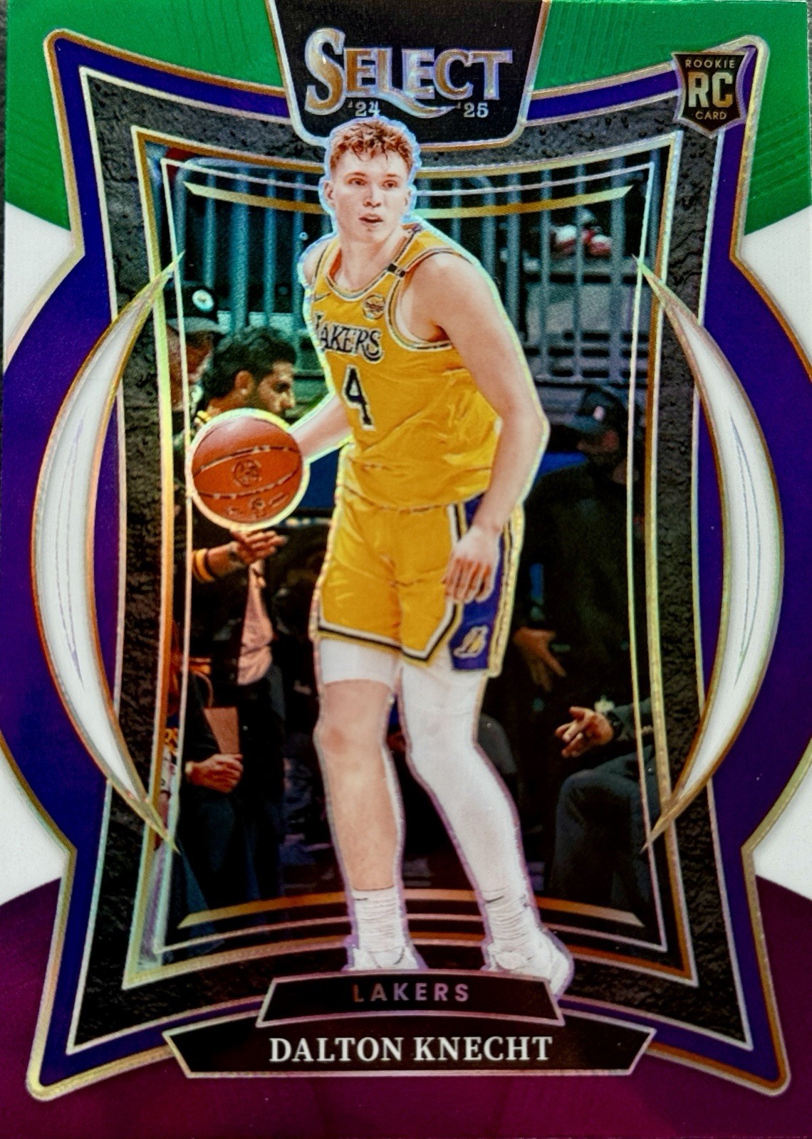 2024-25 Panini Select - Concourse Dalton Knecht #91 Green White Purple Prizm RC