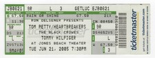 Tom Petty & The Black Crowes 6/21/05 Wantagh NY Jones Beach Theater Ticket!