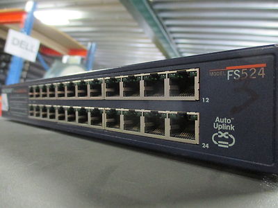 NETGEAR FS524 Rackmount Switch 24 x RJ45 10/100Mbps Fast Network Ethernet Switch
