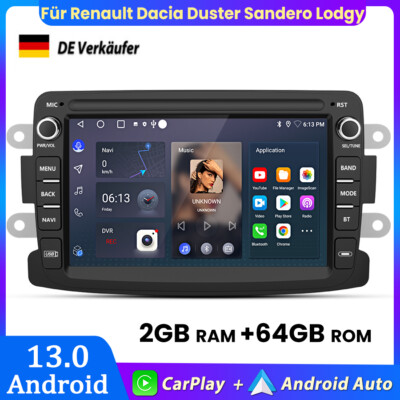 DAB+ Für Renault Dacia Duster Dokker Android 64G Carplay Autoradio GPS NAVI WIFI