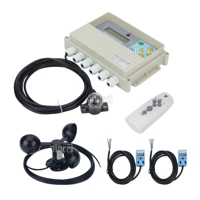 NEW Dual Axis Solar Tracker Controller+Remote + Wind Speed Sensor + 2 Switches