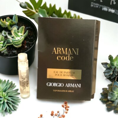 ARMANI CODE EAU DE PARFUM POUR HOMME MEN COLOGNE 0.04 oz SAMPLE SPRAY VIAL New!