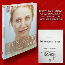 The Longevity Book SIGNED Cameron Diaz (2016,HC,1st/1st) BRAND NEW