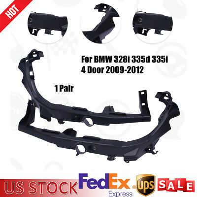 2pcs Headlight Brackets Driver + Passenger Side Fit BMW 323i 328i 335i 2009-2012