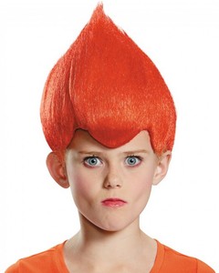 Red Troll Kids Wig One Size | eBay
