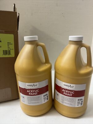 Handy Art Acrylic Paint Half Gallon RAW SIENNA QTY 2 (half Gallons )
