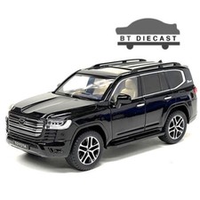 MIJO 2023 TOYOTA LAND CRUISER 1/24 DIECAST MODEL CAR BLACK H08222 BK