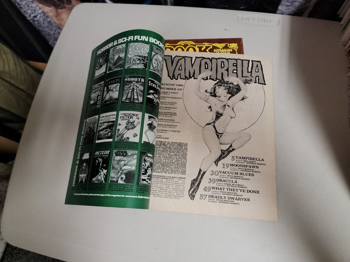 Vintage Vampirella Magazine #59 And #107, Apr 1977 & Aug 1982
