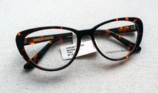 Christian Siriano CV ROSE Eyeglass Women's Frame Tortoise Cat Eye 56-16-140 $88