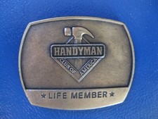 Vintage, 1996 Handyman Club of America Life Member Belt Buckle