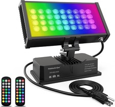 144W RGBW LED Wall Washer Floodlight, Outdoor Waterproof, Hand Remote Control