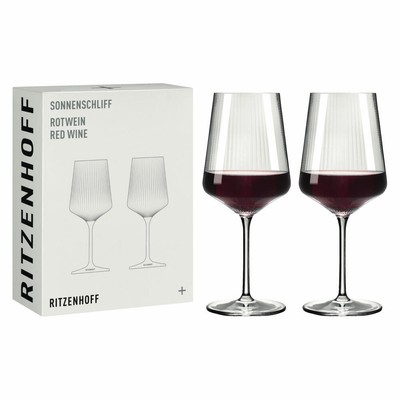 Ritzenhoff Verre à Vin Rouge 500 Ml Cristal De Cœur N°10 – Or Rose & Typo Glamour – Made In Germany