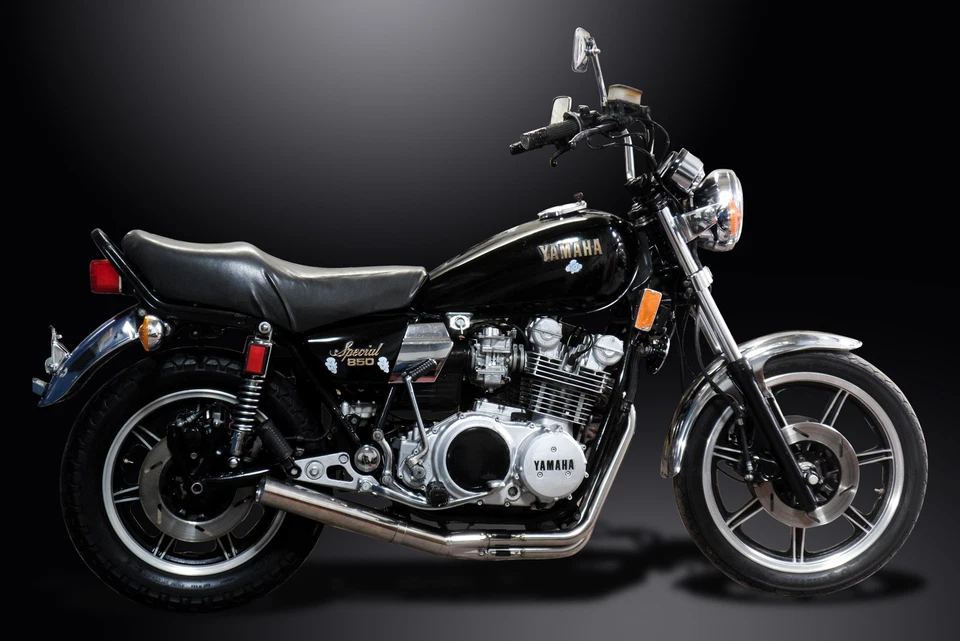 Yamaha XS750S XS850 Special 1978-81 Full Exhaust 3-1 Stainless Straight Muffler - Image 4 of 4