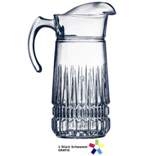 LUMINARC Krug Saftkrug Glaskaraffe  Milchkrug Kanne Wasser Saft Camping 2 L