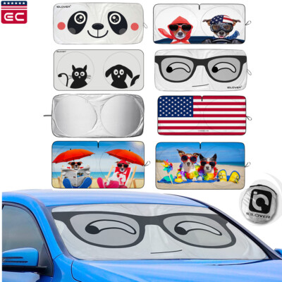 Foldable Car Windshield Sun Shade Visor Auto Front Window UV Block Shield Cover