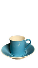 Espressotasse mit Untere Eschenbach Living Colours blau