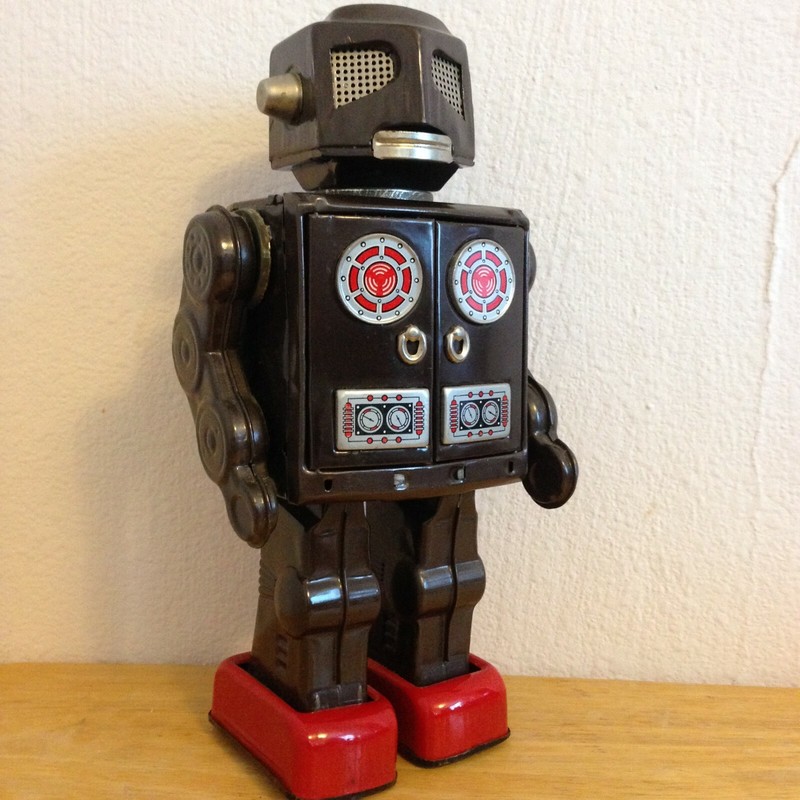 Attacking Martian Robot, Japan, 1970's, from the Golden Era of Robots, rare!