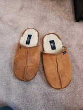 The Saville Row Company Slippers Slip On Camel Colour Size 7