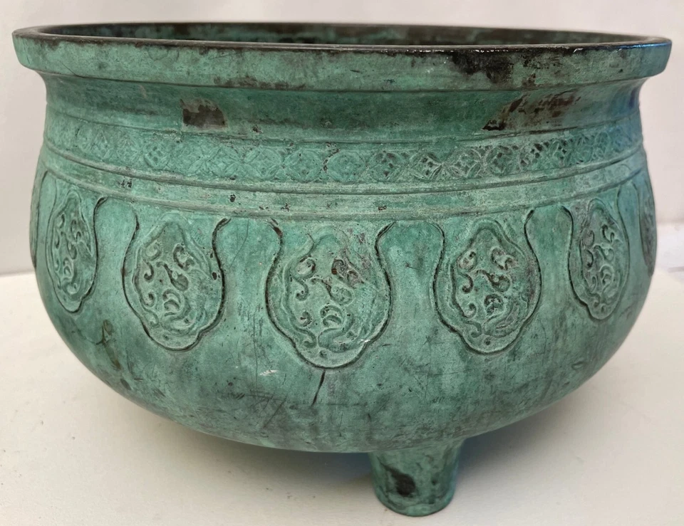 Горшок с металлической крышкой в китайском стиле с собакой Foo - J. L. Mott - Изображение 4 из 4