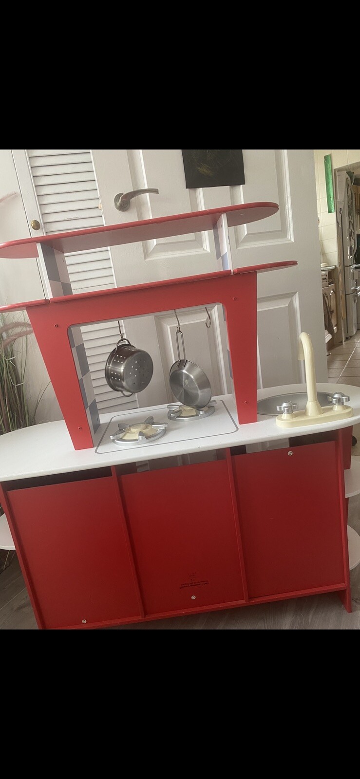 childrens wooden toy kitchen eBay