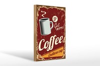 Holzschild Retro 20X30 Cm Kaffee Coffee Endless Cup Holz Deko Schild Wooden Sign