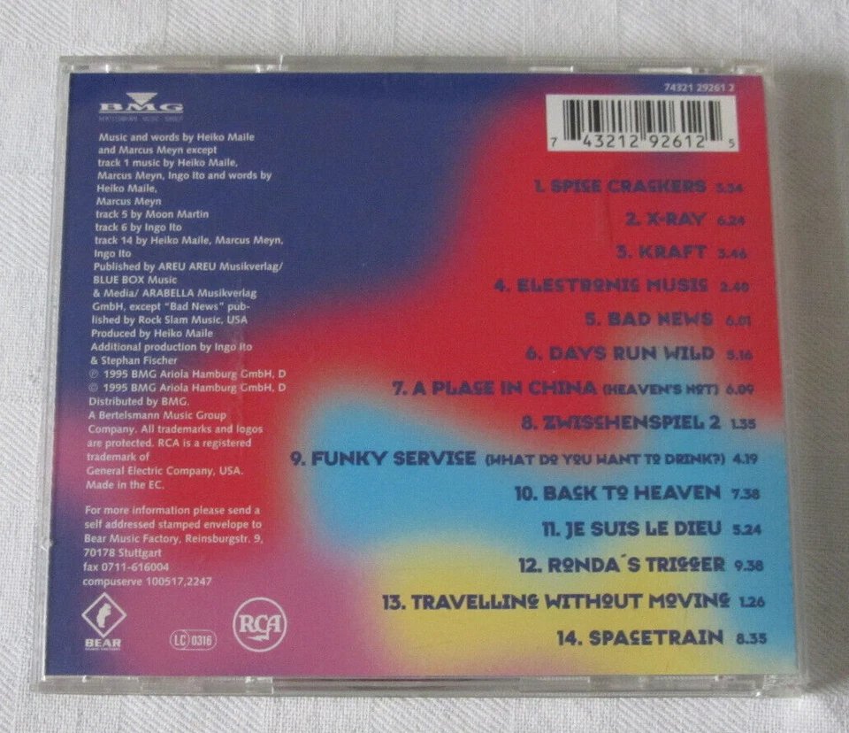 Camouflage * Spice Crackers * CD * ( wie Neu ) * 1995 * - Bild 3 von 3