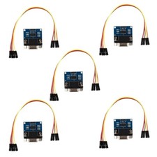 5X MAX3232 RS232 Serial Port to TTL Converter Module DB9 Connector with 202769