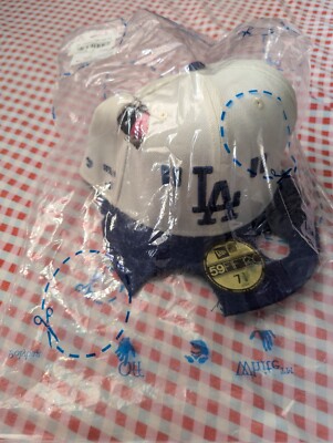 Off White X New Era LA Dodgers MLB Fitted Cap Virgil Abloh NWT