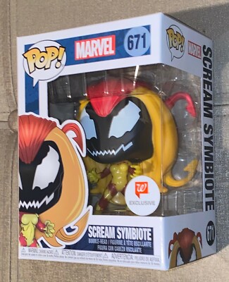Funko Pop Marvel #671 Scream Symbiote Figure Walgreens Exclusive *Pop Protector* | eBay