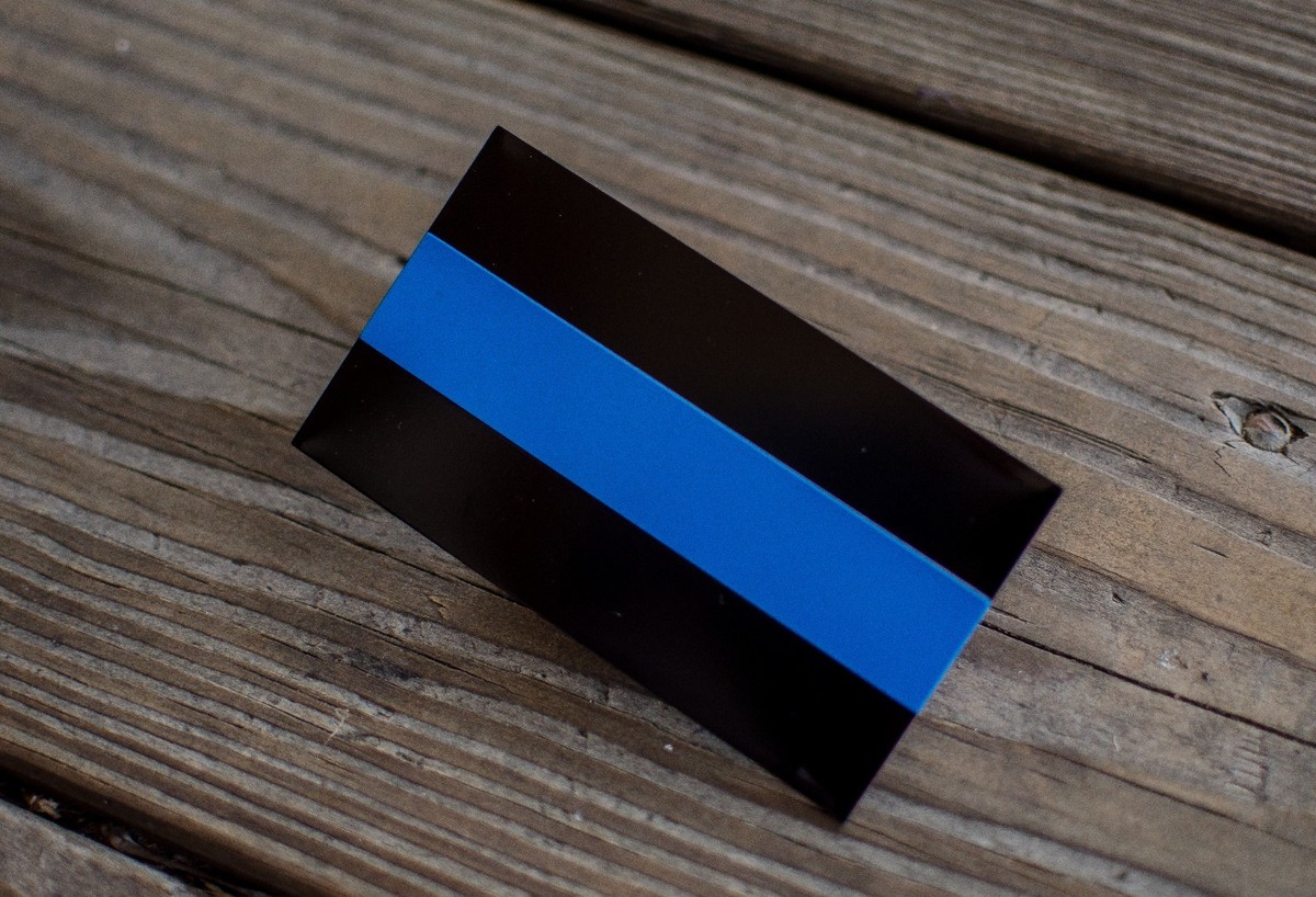 THIN BLUE LINE Made In USA POLICE OFFICER 3M VINYL