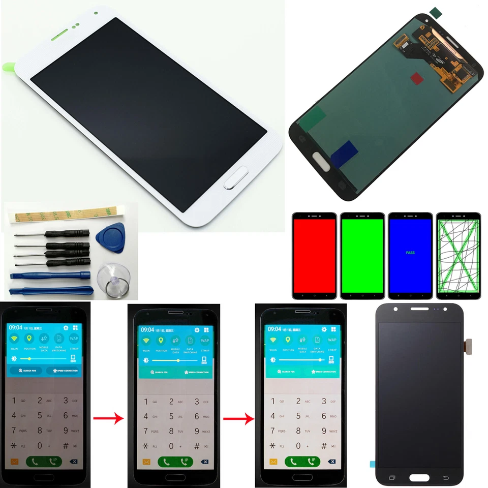 Digitalizador de tela sensível ao toque AMOLED tela LCD AMOLED para Samsung Galaxy S5 I9600 SM-G900 - Imagem 2 de 4
