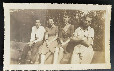 Puerto Rico 1940s, ADJUNTAS, Foto Grupo Damas/Caballeros, peque#na 4.5'' x 3'' 