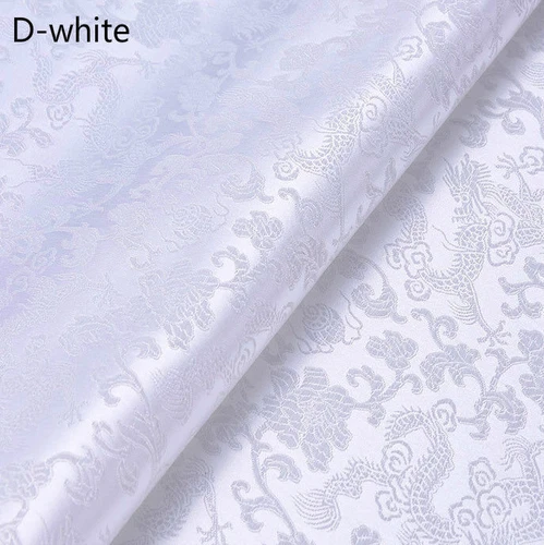 Costume costume cinese seta raso tessuto floreale tang vestito cheongsam al metro rosso - Foto 45 di 45