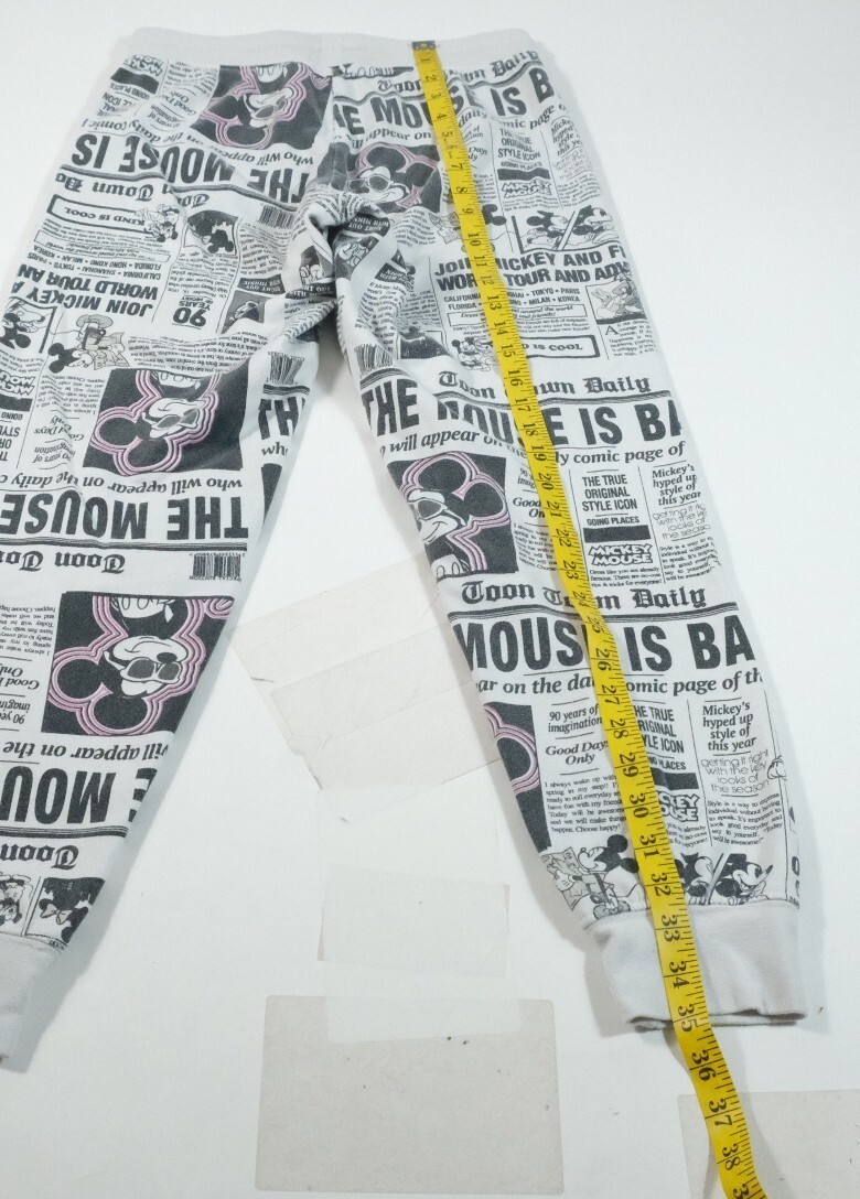 Disney Women's Mickey The Mouse is Back Newspaper Graphic Lounge Pants