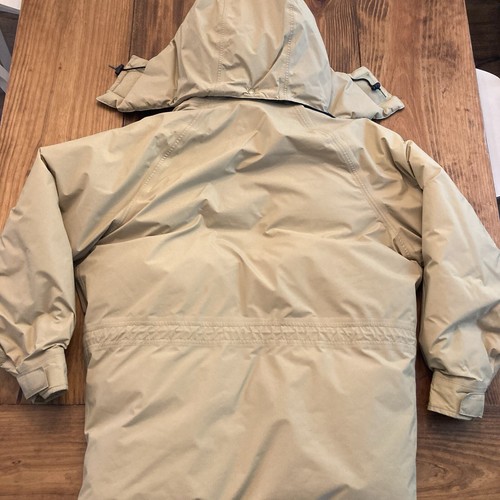 Vintage LL Bean Maine Warden’s Parka Mens Medium Tall Beige Gore-Tex Down Coat - Picture 3 of 14