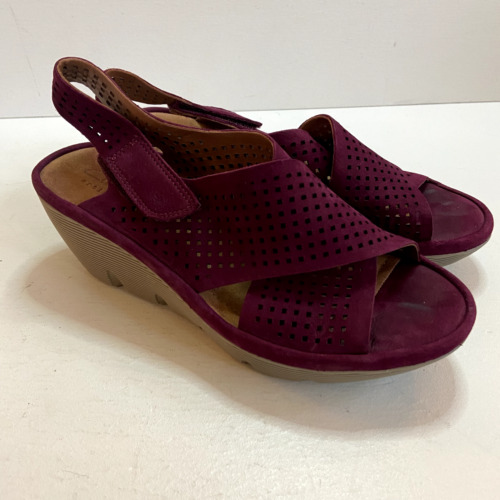 Clarks Artisan Womens Sandals Size 5.5 Burgundy W… - image 1