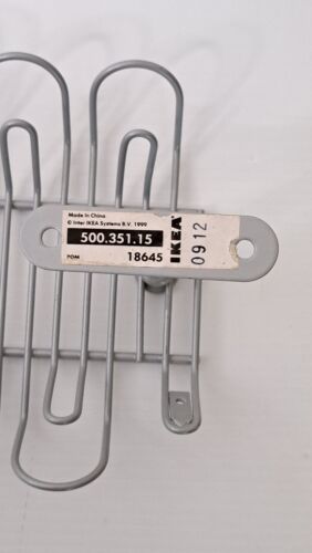 NUEVO IKEA SIGNUM Bandeja de gestión de cables de montaje debajo del escritorio Alambre de acero plateado 27 1/2" - Imagen 4 de 7