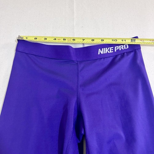 NIKE PRO Women's Court Purple Training Capri/Tights Medium - Picture 7 of 9